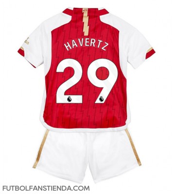 Arsenal Kai Havertz #29 Primera Equipación Niños 2023-24 Manga Corta (+ Pantalones cortos)